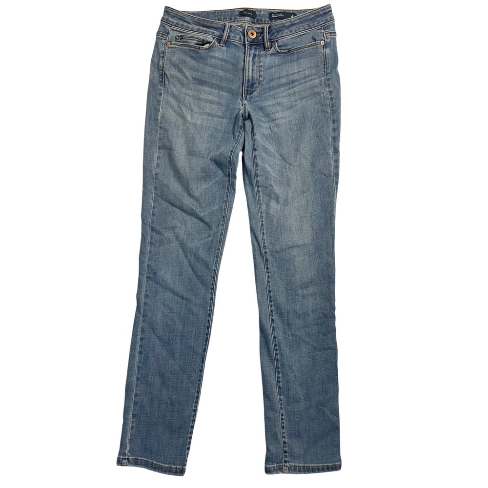 J Jill Denim Boyfriend Straight Leg Ankle Jeans Women Size 4 Light Wash